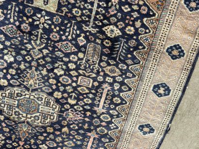 IRAN, 20th century.
Hand-knotted wool rug...