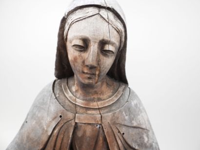 École française XIXe.
Vierge debout.
Sujet...