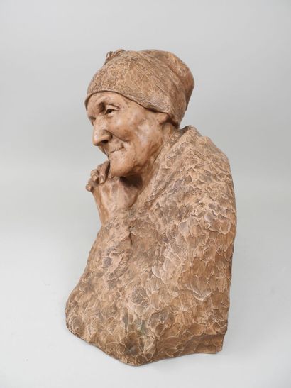 Berthe GIRARDET (1869-1933).
Vieille femme...