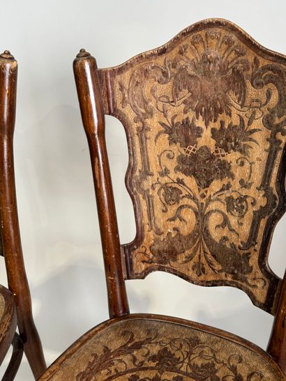 Jacob & Joseph KOHN.
Paire de chaises en...