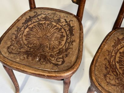 Jacob & Joseph KOHN.
Paire de chaises en...