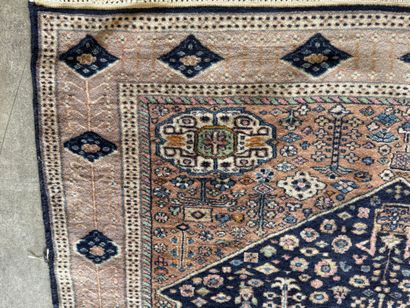 IRAN, 20th century.
Hand-knotted wool rug...