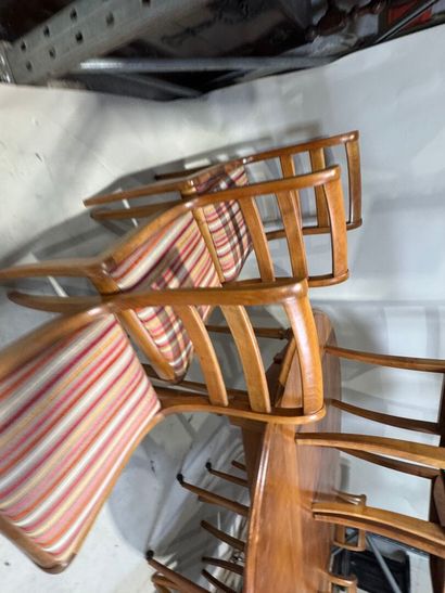 Cherry wood dining room furniture set consisting...