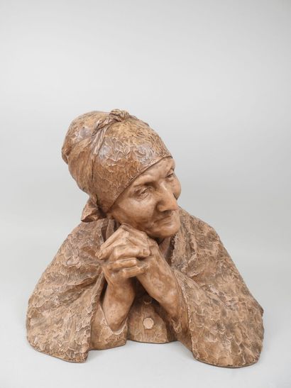 Berthe GIRARDET (1869-1933).
Vieille femme...