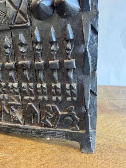 AFRICA, 20th century.
Carved wood door panel...