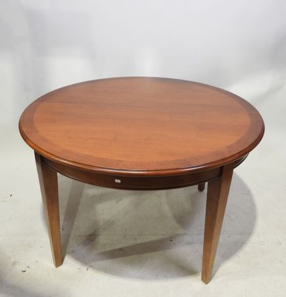 Table ovale avec trois rallonges et série...