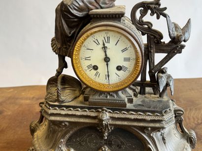 Regula and black marble clock decorated with...