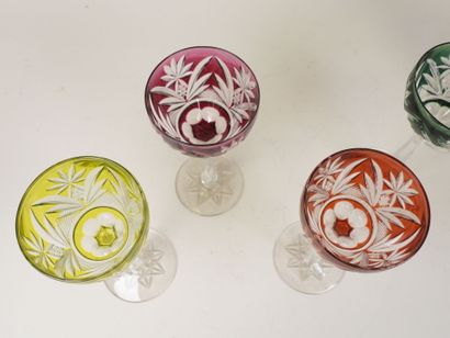 SAINT LOUIS, dans le goût.
Suite de six verres...