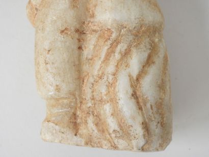École XXe. 
Couple en pierre sculptée à deux...