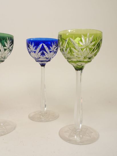 SAINT LOUIS, dans le goût.
Suite de six verres...