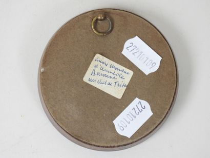 Miniature ronde sur os dans un encadrement...