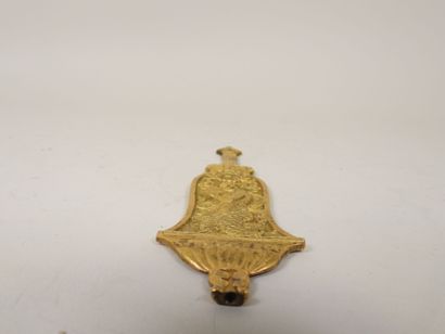 Élément de décoration en bronze à décor d'une...