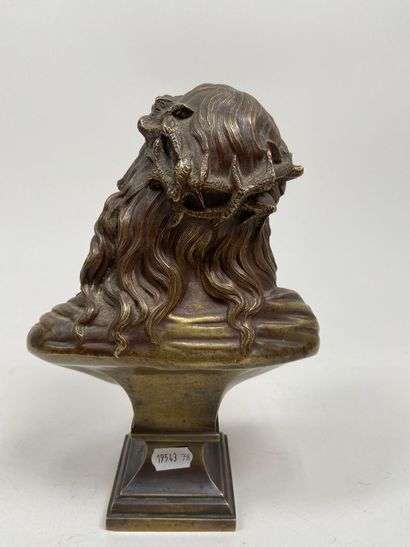 École française XIXe.
Buste du Christ à la...