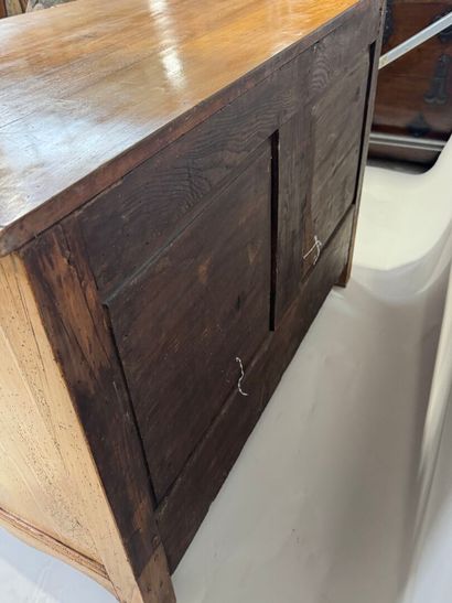 Cherry wood chest of drawers with three drawers...