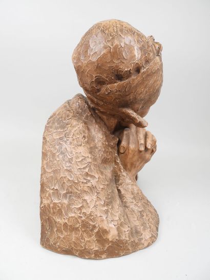 Berthe GIRARDET (1869-1933).
Vieille femme...