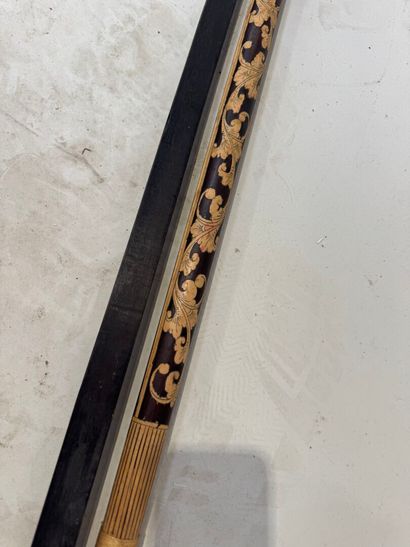 ASIA, 20th century.
Exotic wood curtain rod...
