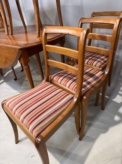 Cherry wood dining room furniture set consisting...