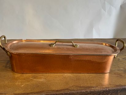 Fishmonger in copper and metal.
18 x 66 x...