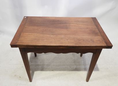 Table en bois, le plateau portefeuille, la...