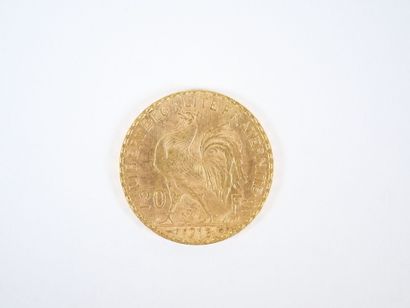Pièce de 20 francs en or, Marianne, 1913...