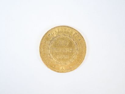 Pièce de 20 francs en or, Génie, 1848 A.
