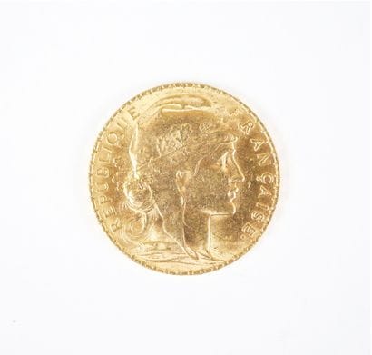 Pièce de 20 francs en or, Marianne, 1912...