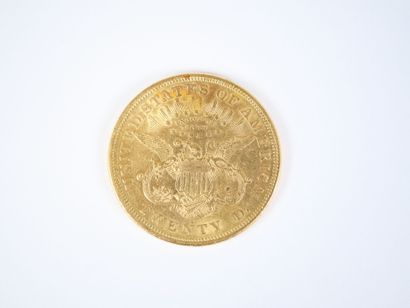 Pièce de 20 dollars US en or, Liberty, 1874,...