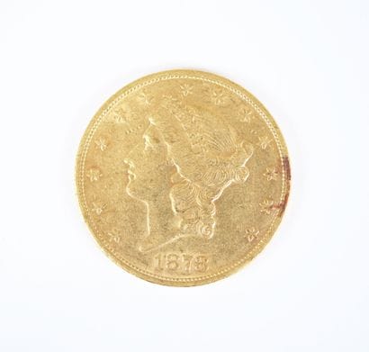 Pièce de 20 dollars US en or, Liberty, 1878,...