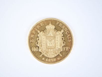 Pièce de 100 francs en or, Napoléon III tête...