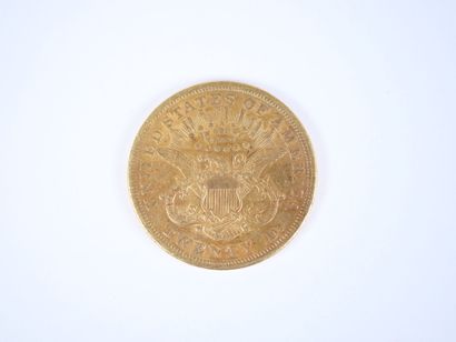Pièce de 20 dollars US en or, Liberty, 1866,...