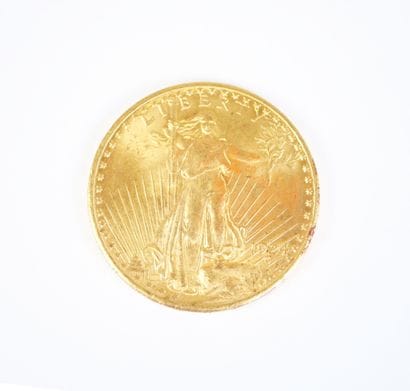 Pièce de 20 dollars US en or, Saint Gaudens,...