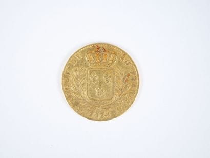 Pièce de 20 francs en or, Louis XVIII, Roi...