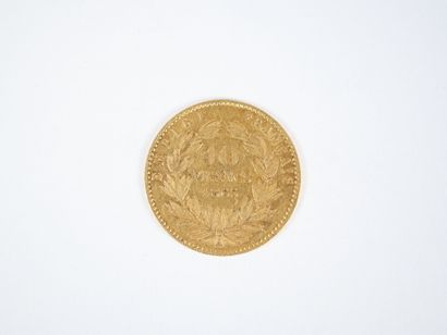Pièce de 10 francs en or, Napoléon III tête...