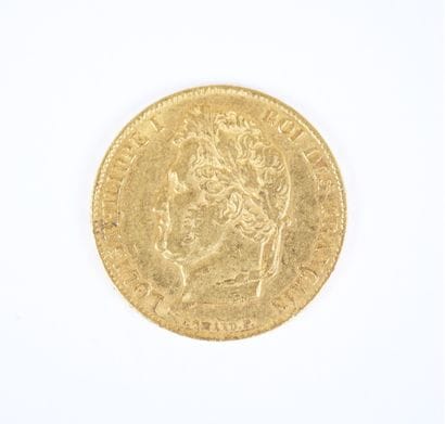 Pièce de 20 francs en or, Louis-Philippe...