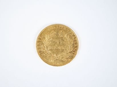 Pièce de 20 francs en or, Cérès, 1850 A.