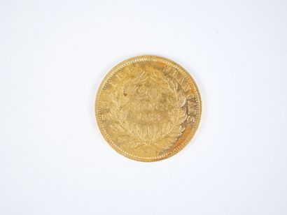 Pièce de 20 francs en or, Napoléon III tête...