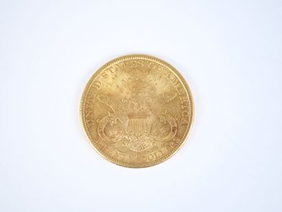 Pièce de 20 dollars US en or, Liberty, 1890,...