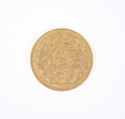 Pièce de 20 francs tunisiens en or, 1891...
