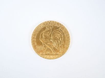 Pièce de 20 francs en or, Marianne, 1912...