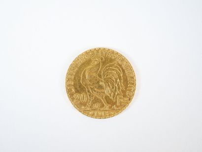 Pièce de 20 francs en or, Marianne, 1913...