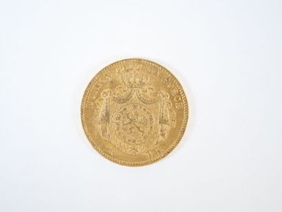 Pièce de 20 francs belges en or, Léopold...