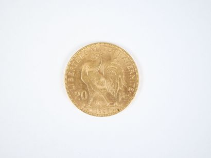 Pièce de 20 francs en or, Marianne, 1907...