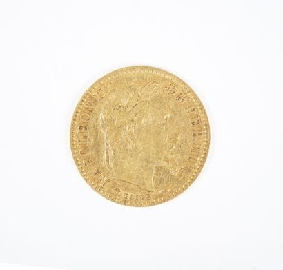 Pièce de 10 francs en or, Napoléon III tête...
