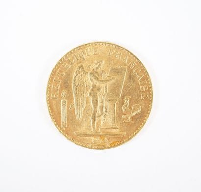 Pièce de 20 francs en or, Génie, 1896 A.