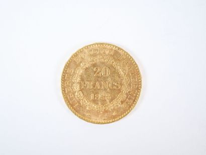 Pièce de 20 francs en or, Génie, 1898 A.