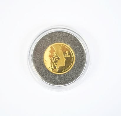 Pièce de 5 euros en or commémorative, 50ème...