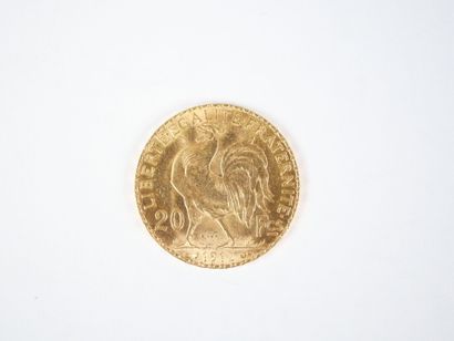 Pièce de 20 francs en or, Marianne, 1912...