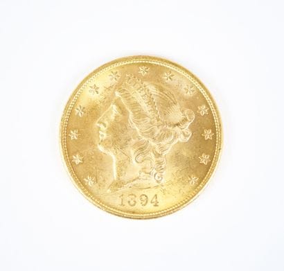 Pièce de 20 dollars US en or, Liberty, 1894,...