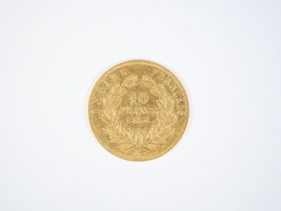 Pièce de 10 francs en or, Napoléon III tête...
