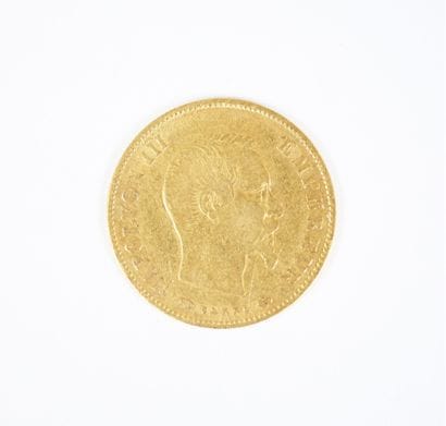 Pièce de 10 francs en or, Napoléon III tête...